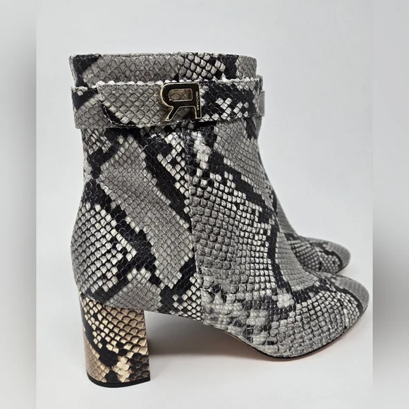 Rochas Python Embossed Boot Size 40 - Picture 10 of 12